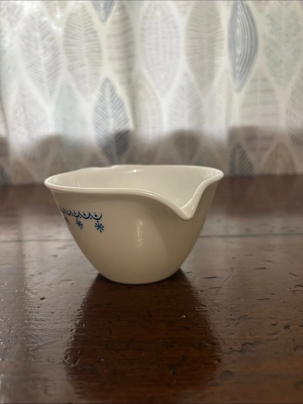 Corelle Snowflake Blue Creamer by Corning